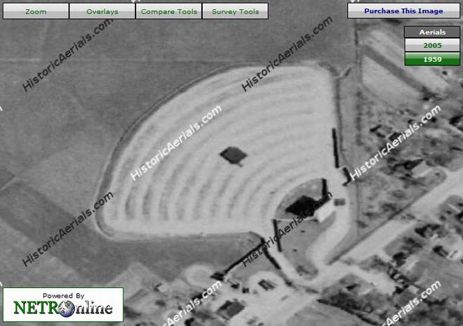 Caro Drive-In Theatre - Historic Aerial (newer photo)